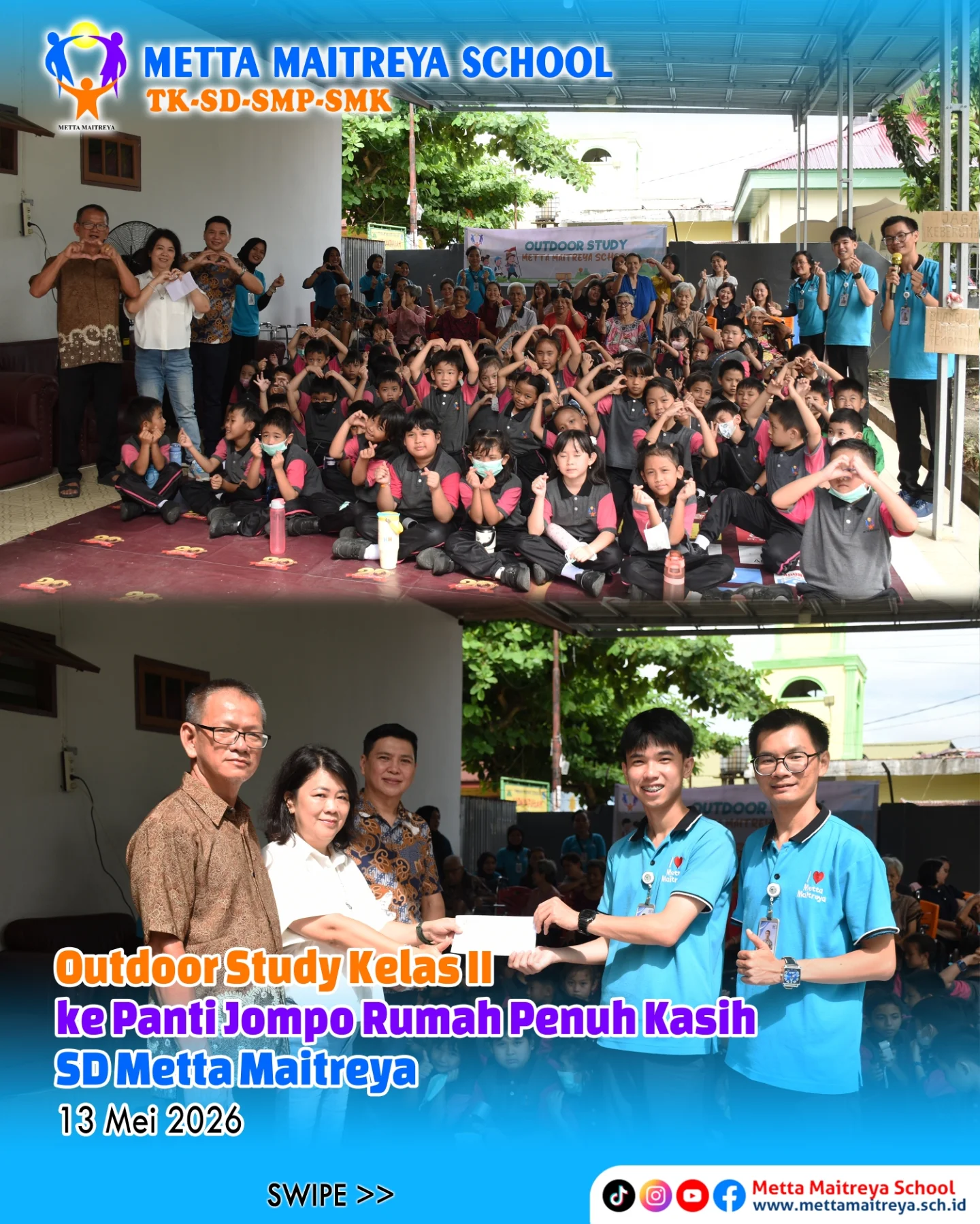 Outdoor Study Kelas II ke Panti Jompo Rumah Penuh Kasih